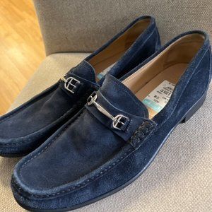 Bally Blue Suede Size 12 Loafers